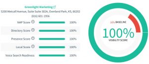 Greenlight Marketing Local SEO Visibility Score